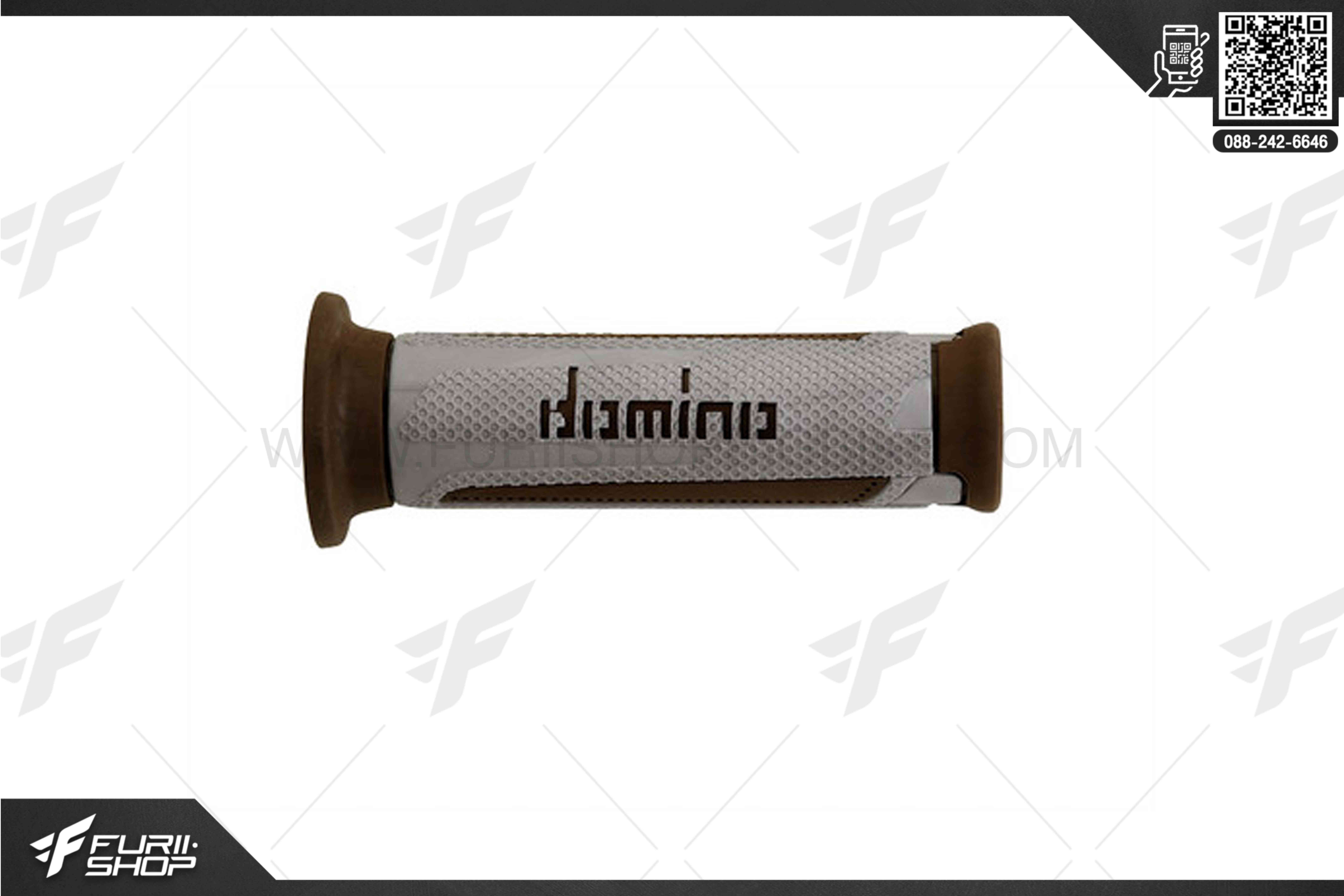 ปลอกแฮนด์ DOMINO A350 เทา น้ำตาล