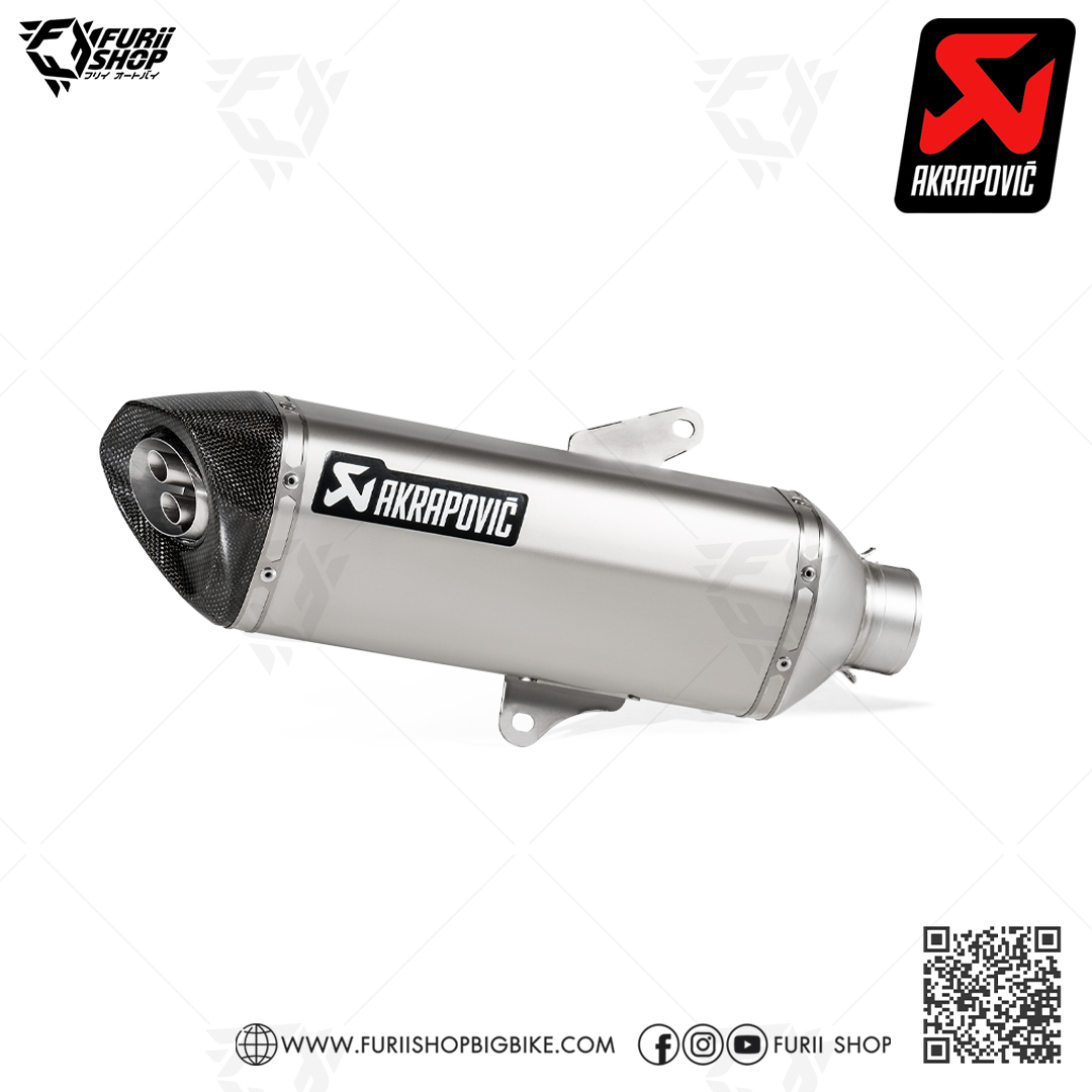 ท่อแต่ง Akrapovic Slip on Titanium New Shape (2 รู) Logo Aluminium : for Honda ADV350 2022