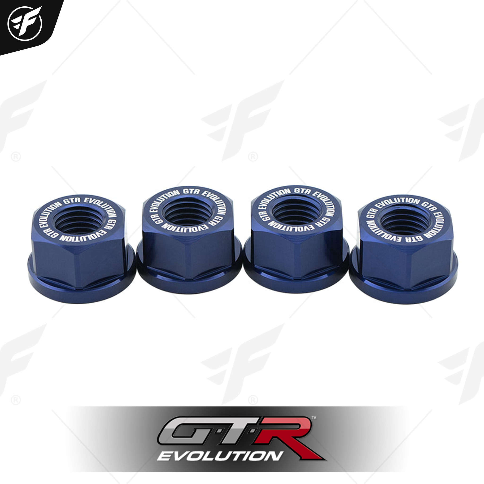 น็อตยึดสเตอร์หลัง CNC GTR R3/MT03/NINJA400 M10x1.25 (6ตัว) BB น้ำเงิน