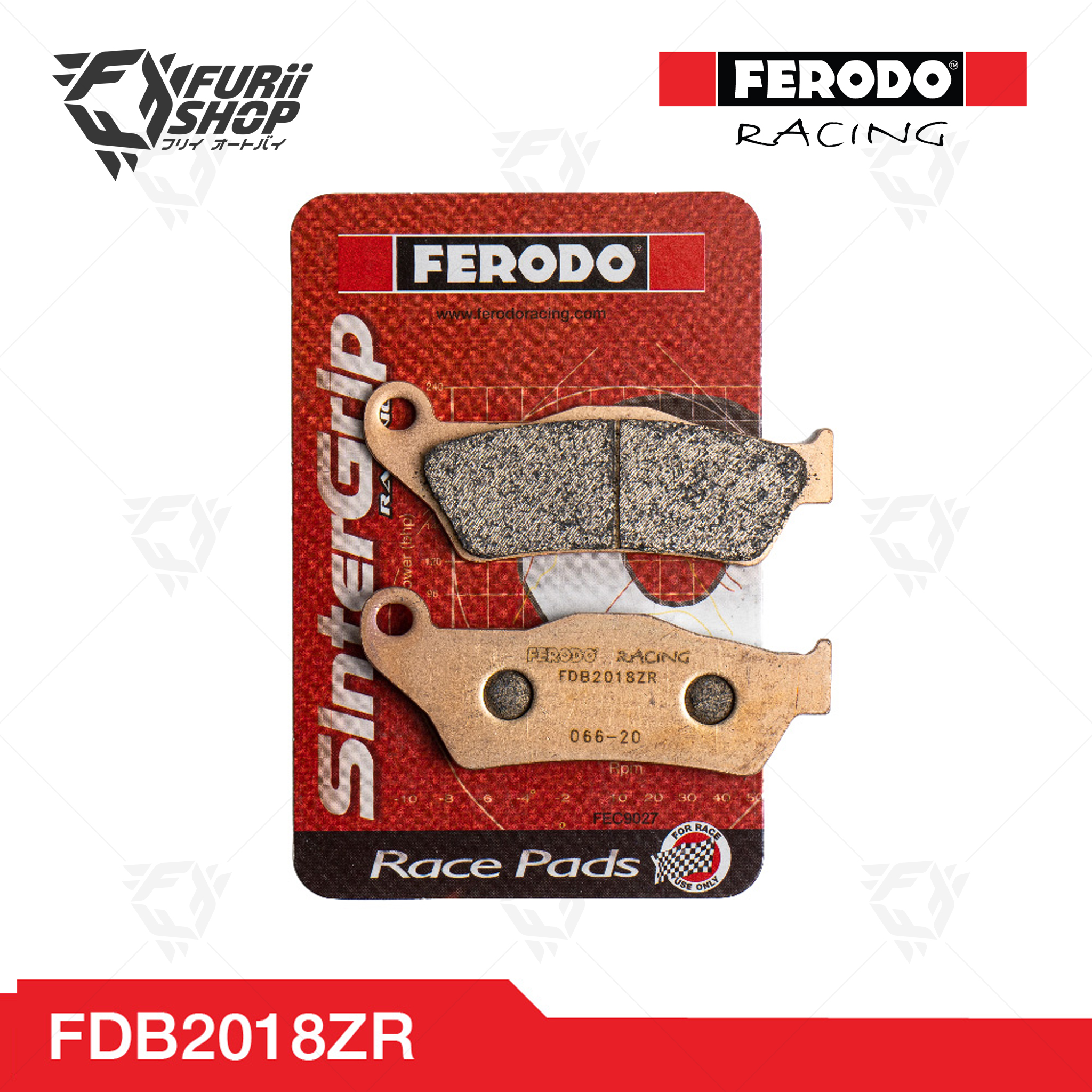 ผ้าเบรกหน้า FERODO RACING : For YAMAHA (FDB2018ZR)