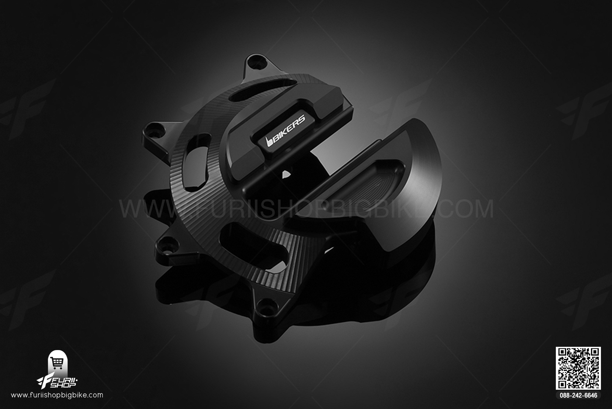 Engine Guard Set (Right) สีดำ Ducati MONSTER795-796