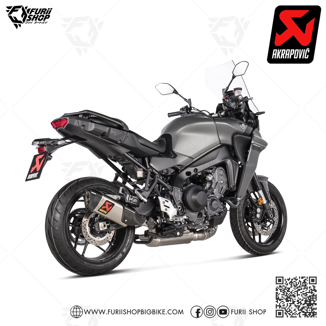 ท่อแต่ง Akrapovic Titanium New shape : for Yamaha FJ09 Tracer 9 /GT 2021-2023