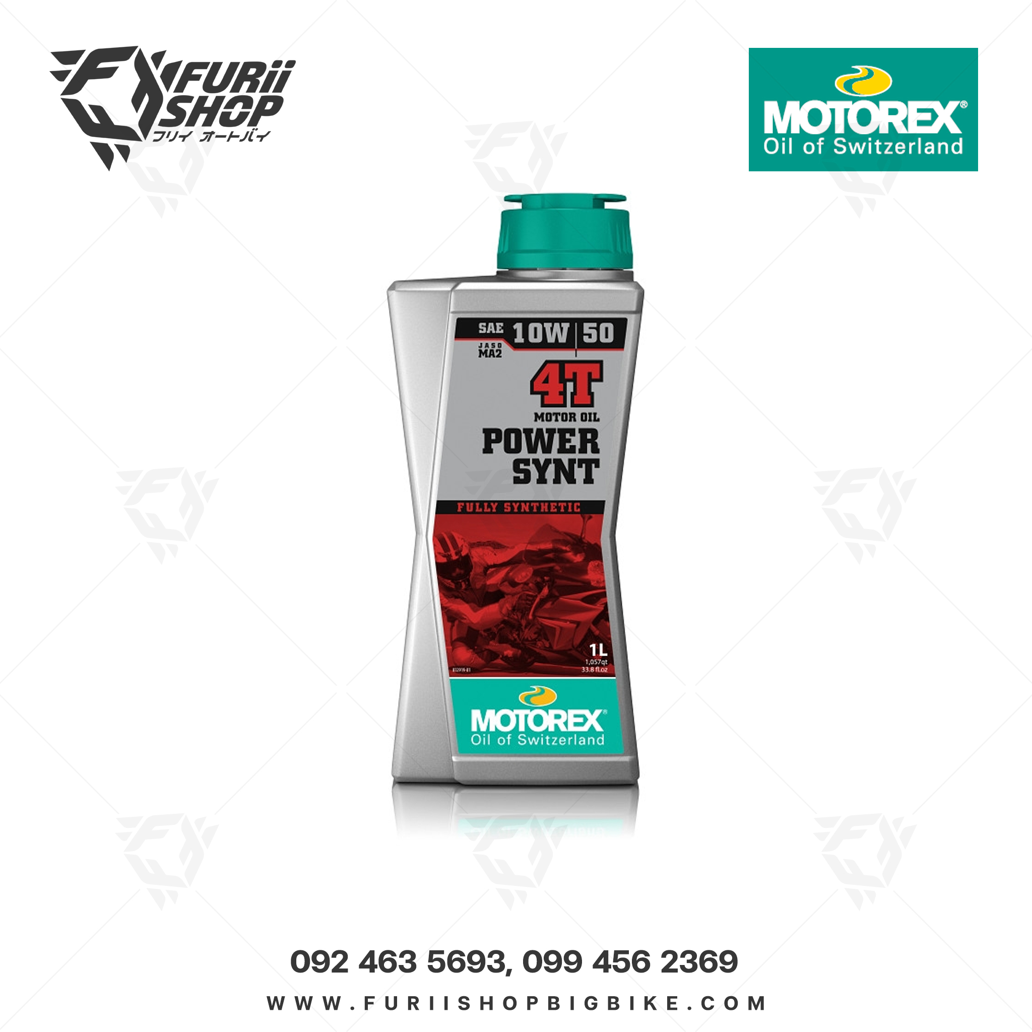 น้ำมันเครื่องมอเตอร์ไซค์ MOTOREX POWER SYNT 4T 10W/50