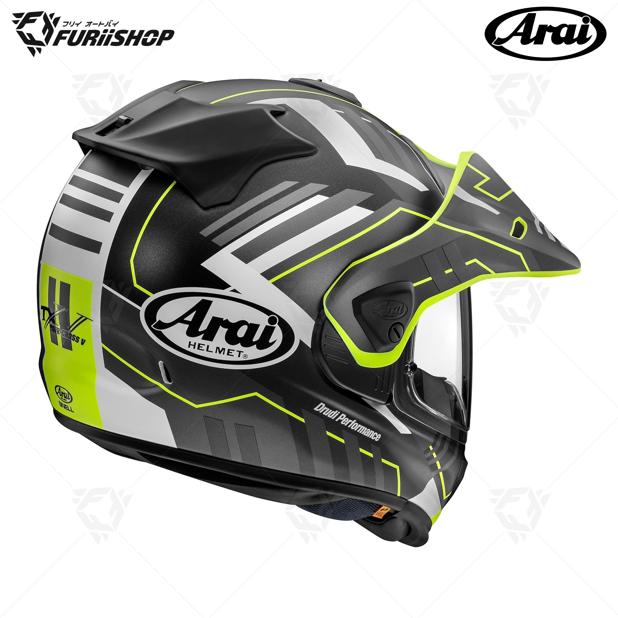 หมวกกันน็อคเต็มใบ Arai : Tour-X5 Trail Yellow