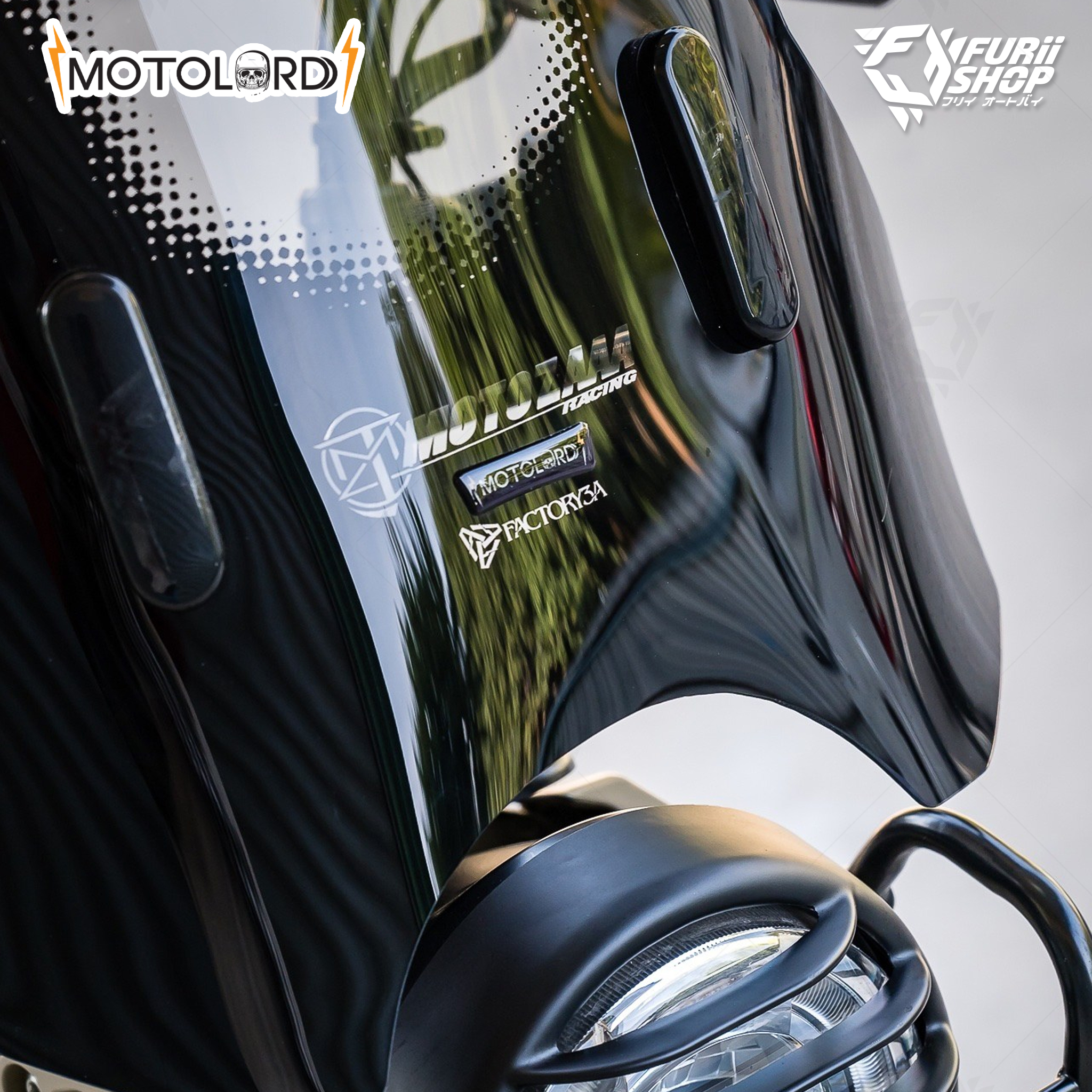 ชิวหน้า MotoLordd MOTOZAAA : For Honda CT125 (สามารถใช้ร่วมกับ Honda monkey) By Furii Shop