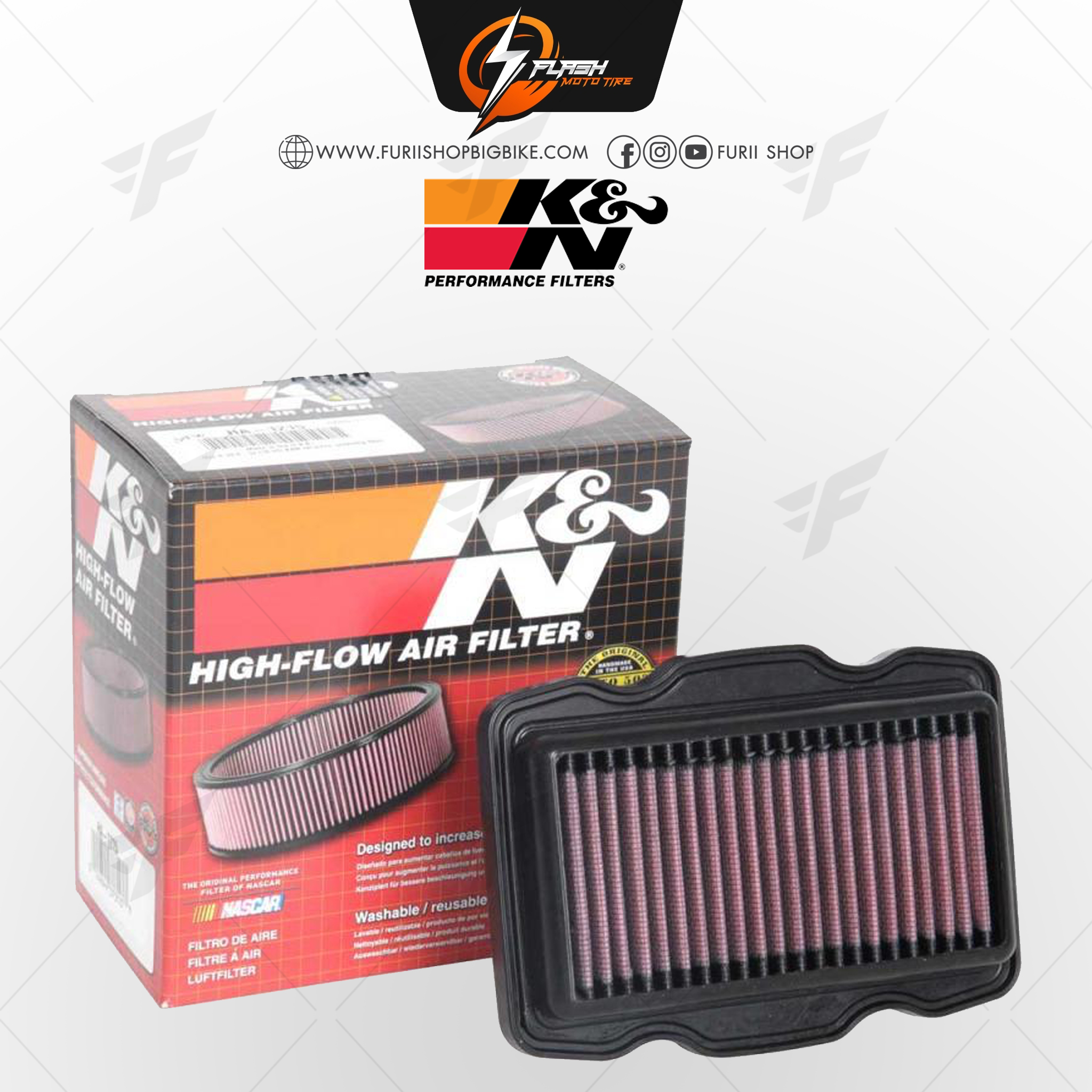 กรองอากาศ K&N สำหรับ HONDA