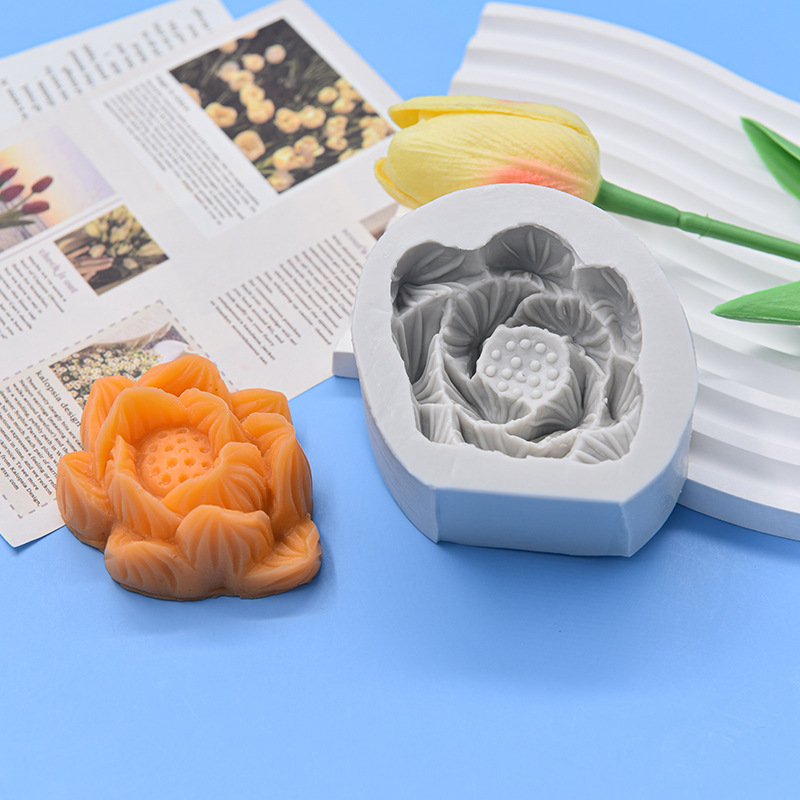 แม่พิมพ์ซิลิโคน พิมพ์ฟองดอง ดอกบัว เลือกแบบ