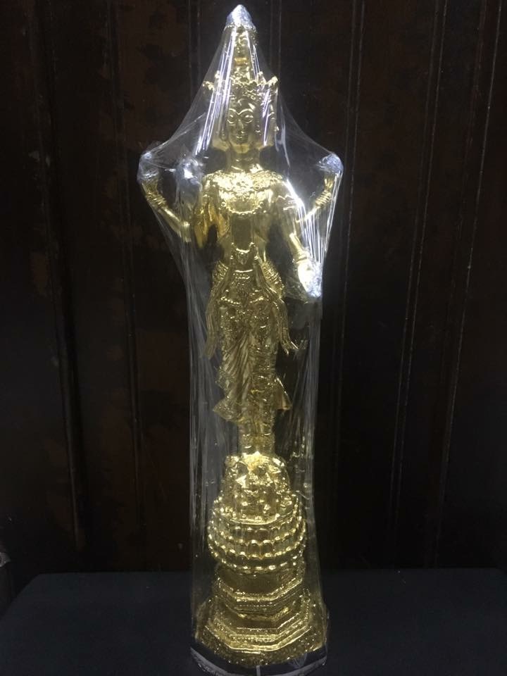 พระตรีมูรติ ทองเหลือง ปิดทอง