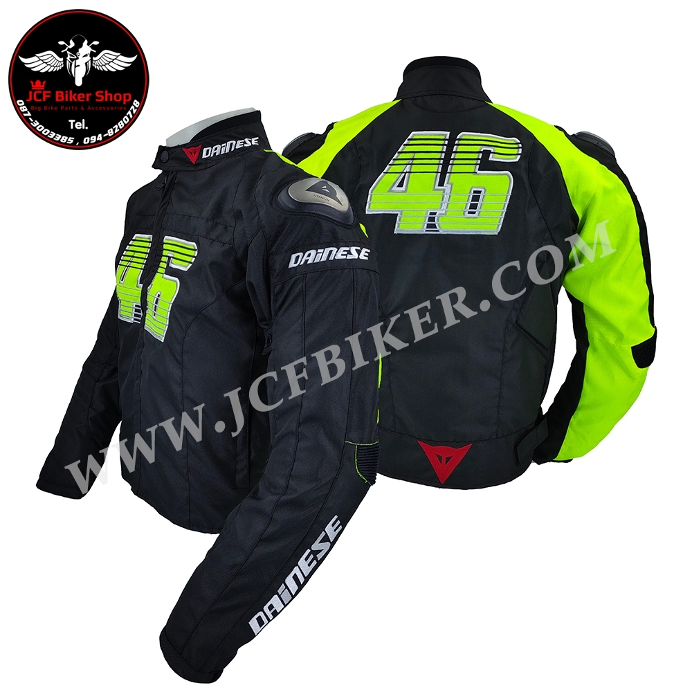 เสื้อการ์ด เสื้อการ์ดมอเตอร์ไซค์ Dainese 46 ผ้าคอร์ดูร่าไหล่ไทเทเนียม มีInnerซับในถอดได้ มีการ์ด 5 จุด