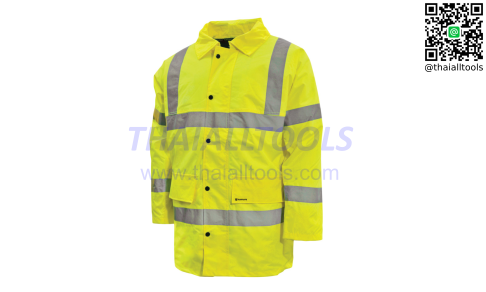 เสื้อ สะท้านแสง HI-VIS W/PROOF COAT CL3 YELLOW TUFFSAFE