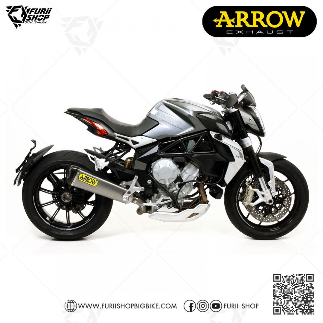 ท่อมอเตอร์ไซค์ Arrow Slip on : for Mv Agusta Rivale 800 / Dragster800