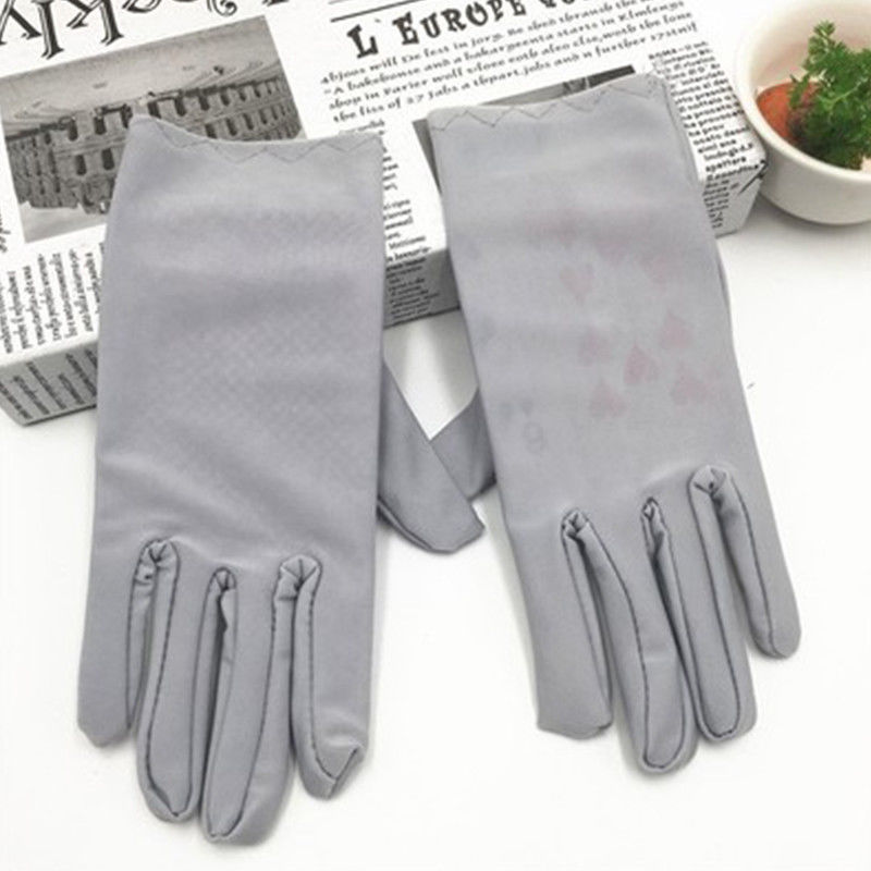 ถุงมือผ้าซาตินแบบสั้น ถุงมือออกงาน