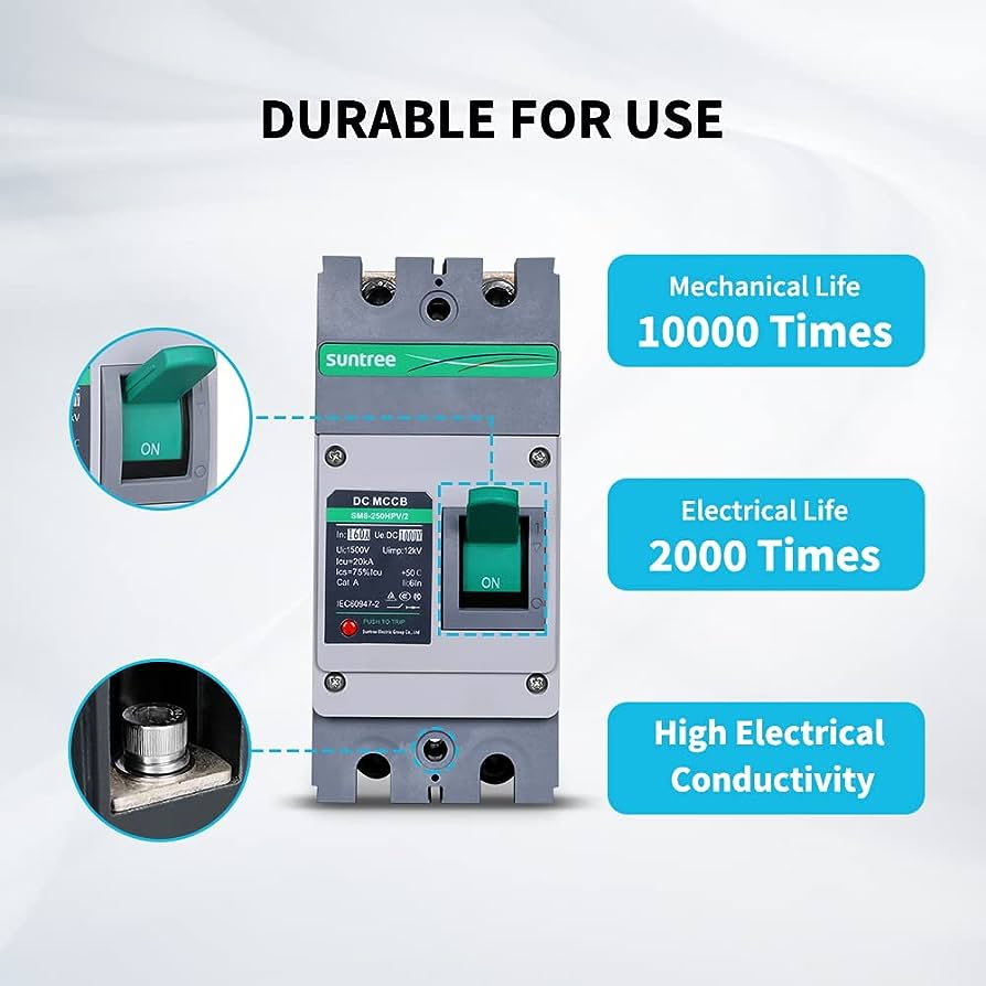 Suntree DC MCCB SM8-250HPV 2P 500V 150A(เบรกเกอร์แบตเตอรี่ 12-250V ,150A)