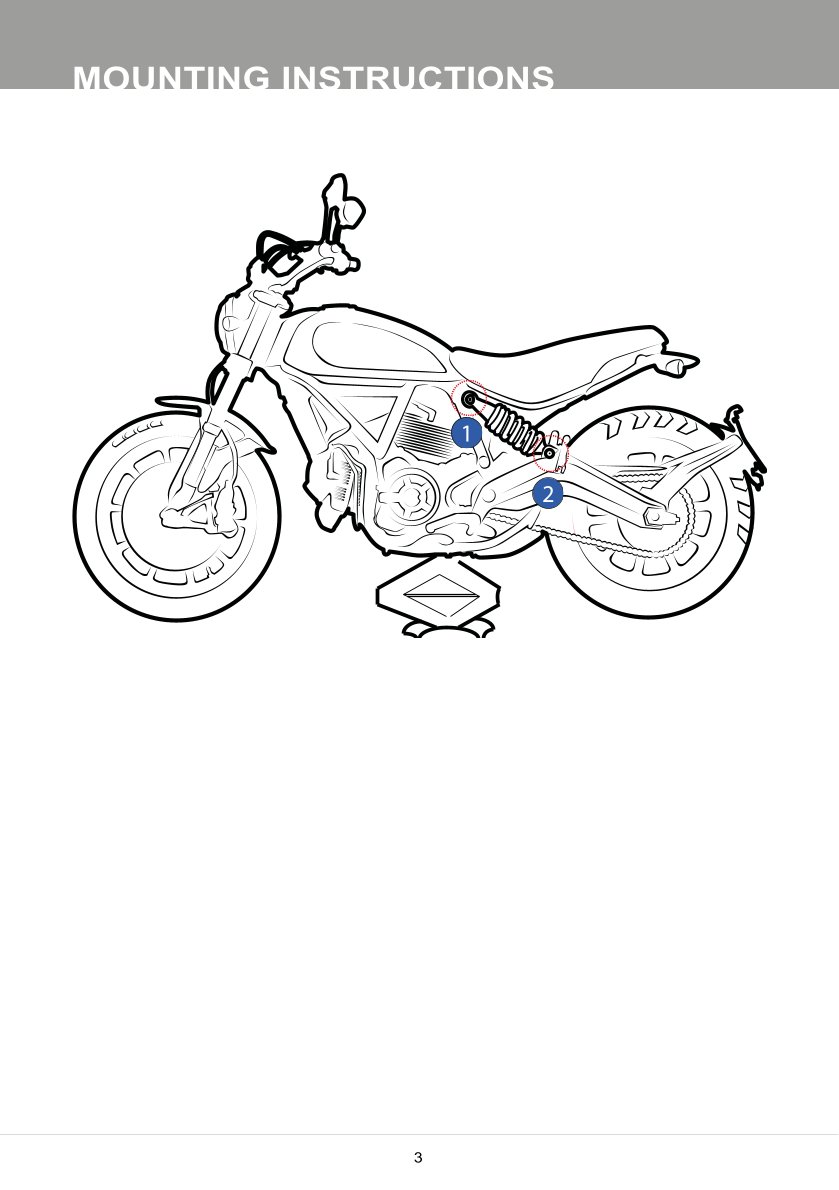 โช๊คหลังแต่ง Ohlins DU615 For Ducati Scrambler Nightshift ปี 2021-2022