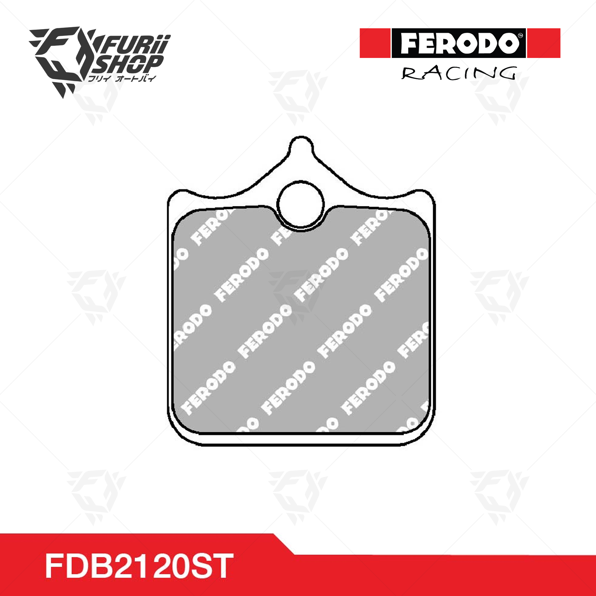 ผ้าเบรกหน้า-หลัง FERODO RACING : For TRIUMPH (FDB2120ST)