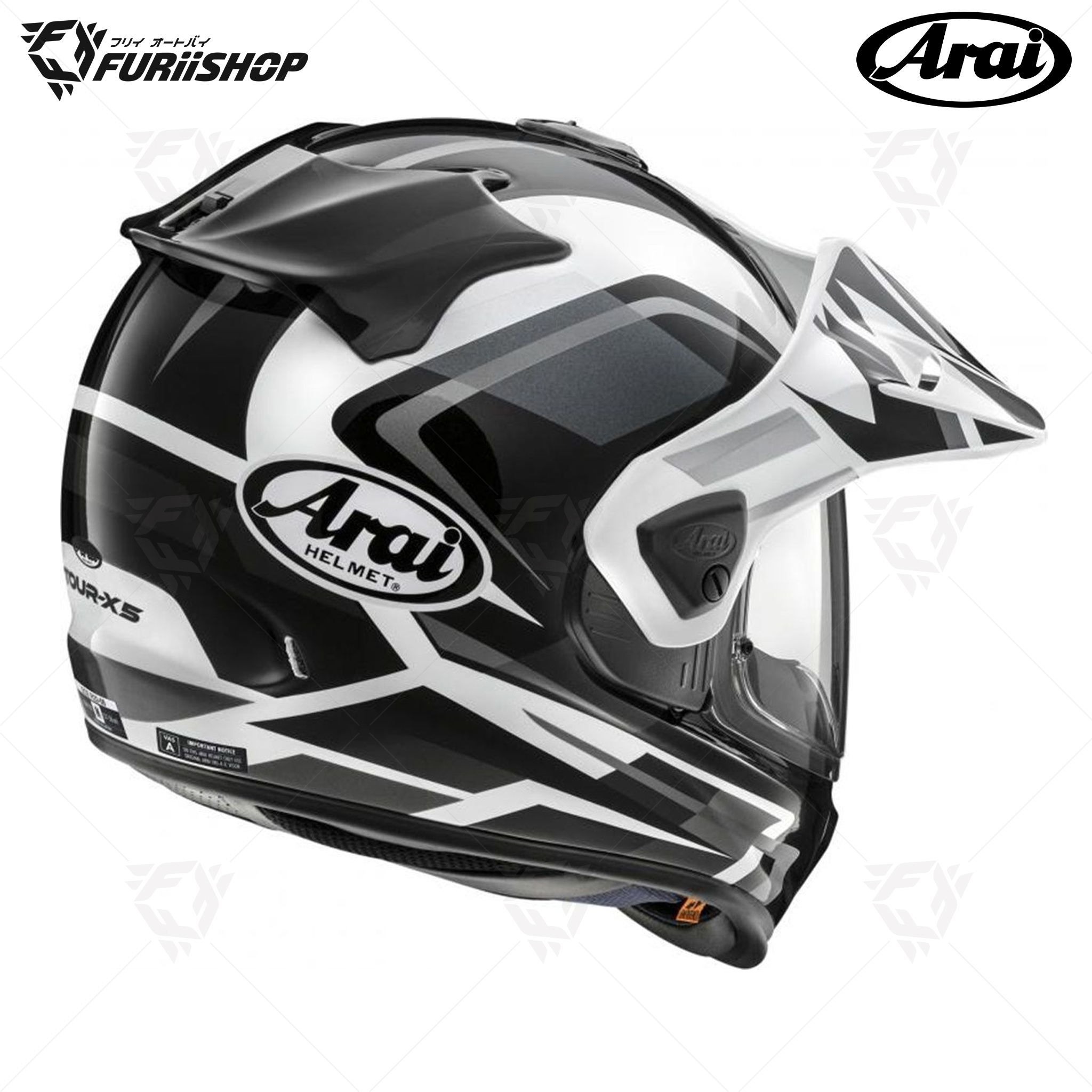 หมวกกันน็อคเต็มใบ Arai : Tour-X5 Discovery White