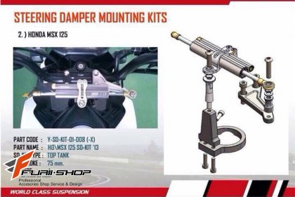 Steering Dramper Mounting Kits Yss For Honda Msx125