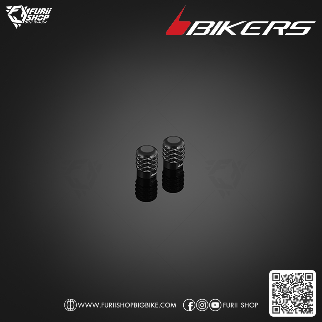 จุกลมอลูมิเนียม รุ่นมาตรฐาน (คู่) (C0135) Bikers Standard Aluminum Tire Valve Caps : for Yamaha YZF-R3 2015-2018