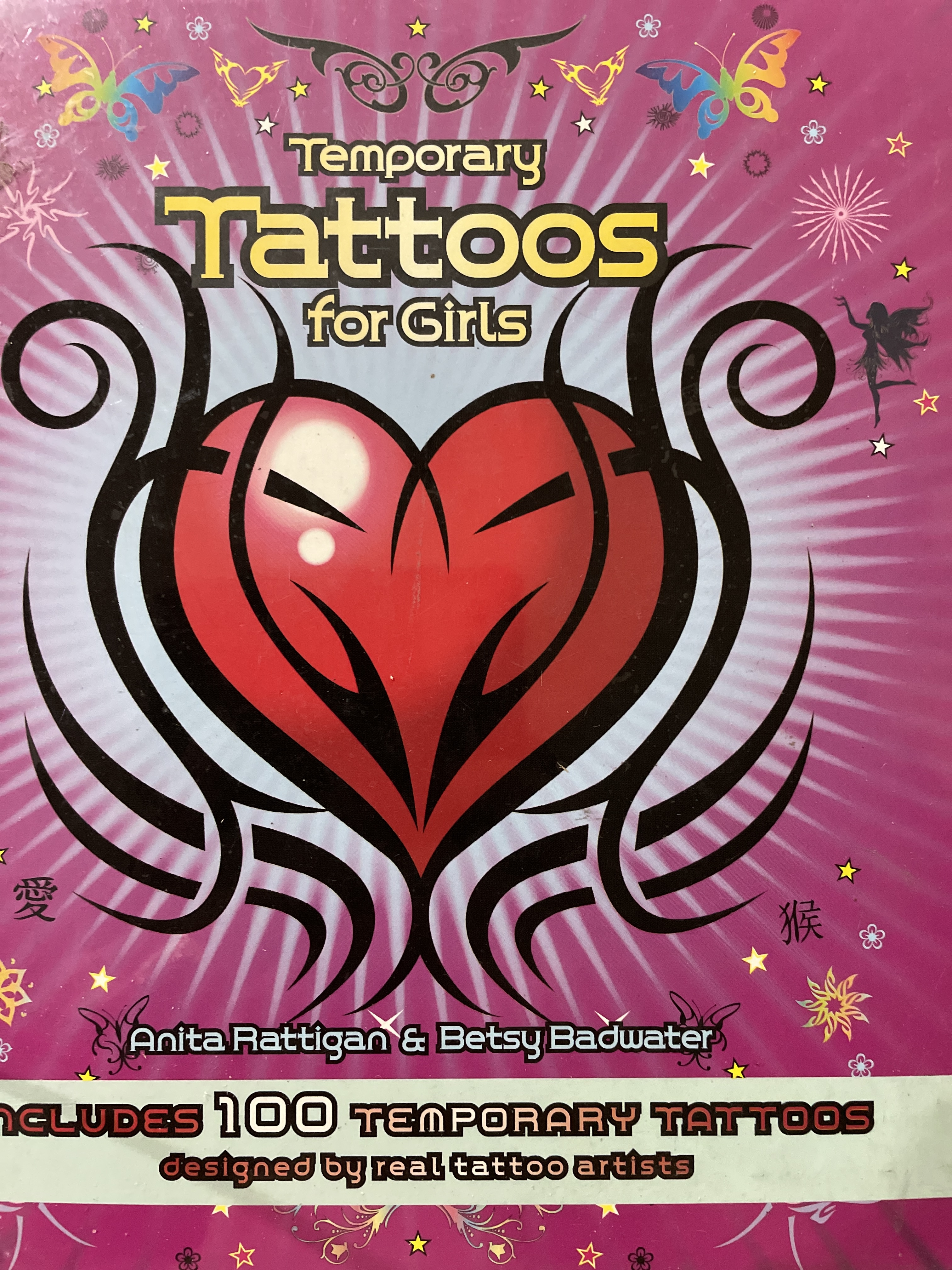 Temporary. Tattoos. for. Girls. includes 100 temporary tattoos. designed by. real tattoos artists. 0 กก.
