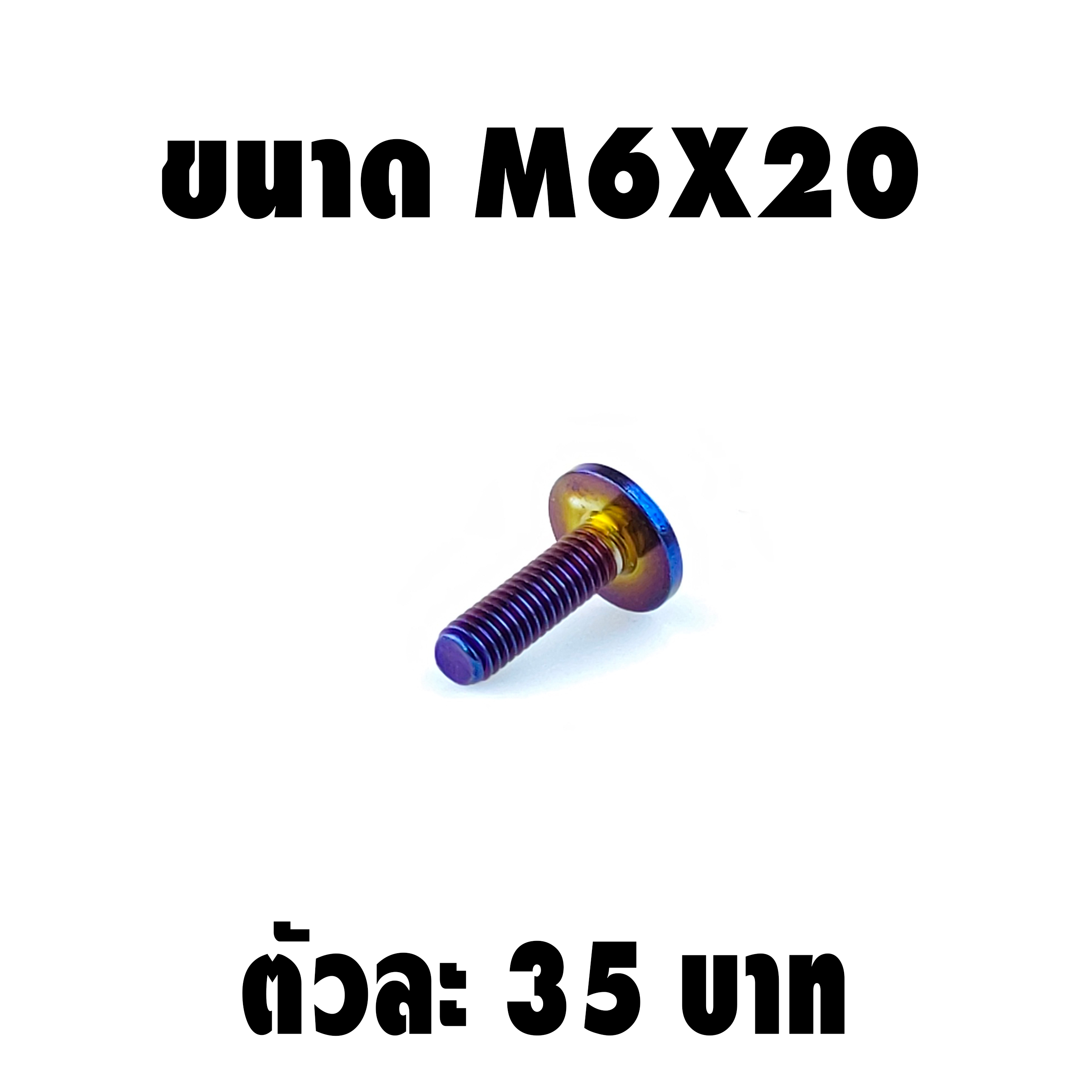 น็อตเลสหัวดอกไม้ (เบอร์10 M6X20)