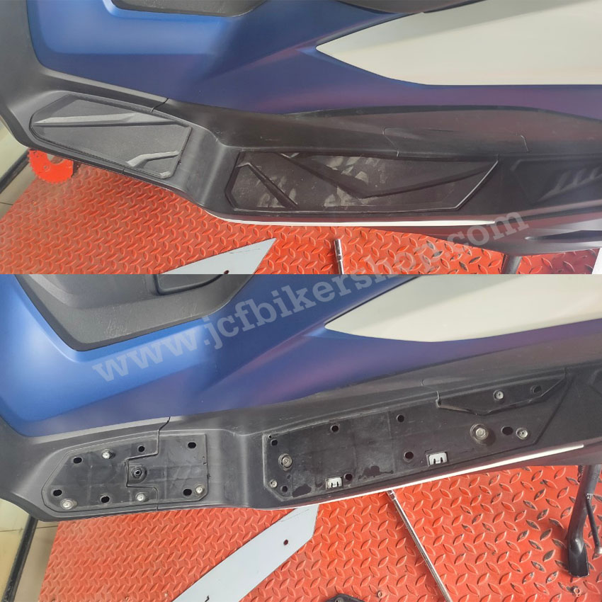 แผ่นรอง ที่พักเท้า งานCNC อย่างหนา Honda Forza300 2018 - 2020