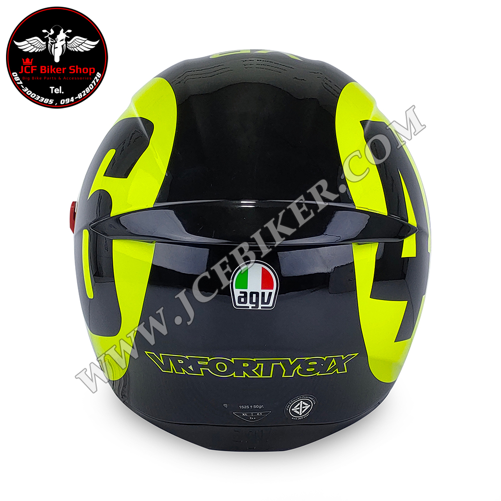 หมวกกันน็อค AGV K3-SV BOLLO 46 BLACK/YELLOW