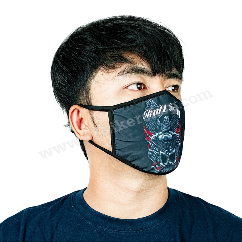 ผ้าปิดจมูกลายHDกันมลภาวะผ้านาโนแห้งไวมีที่เปลี่ยนแผ่นกรองลวดลายคมชัด #10
