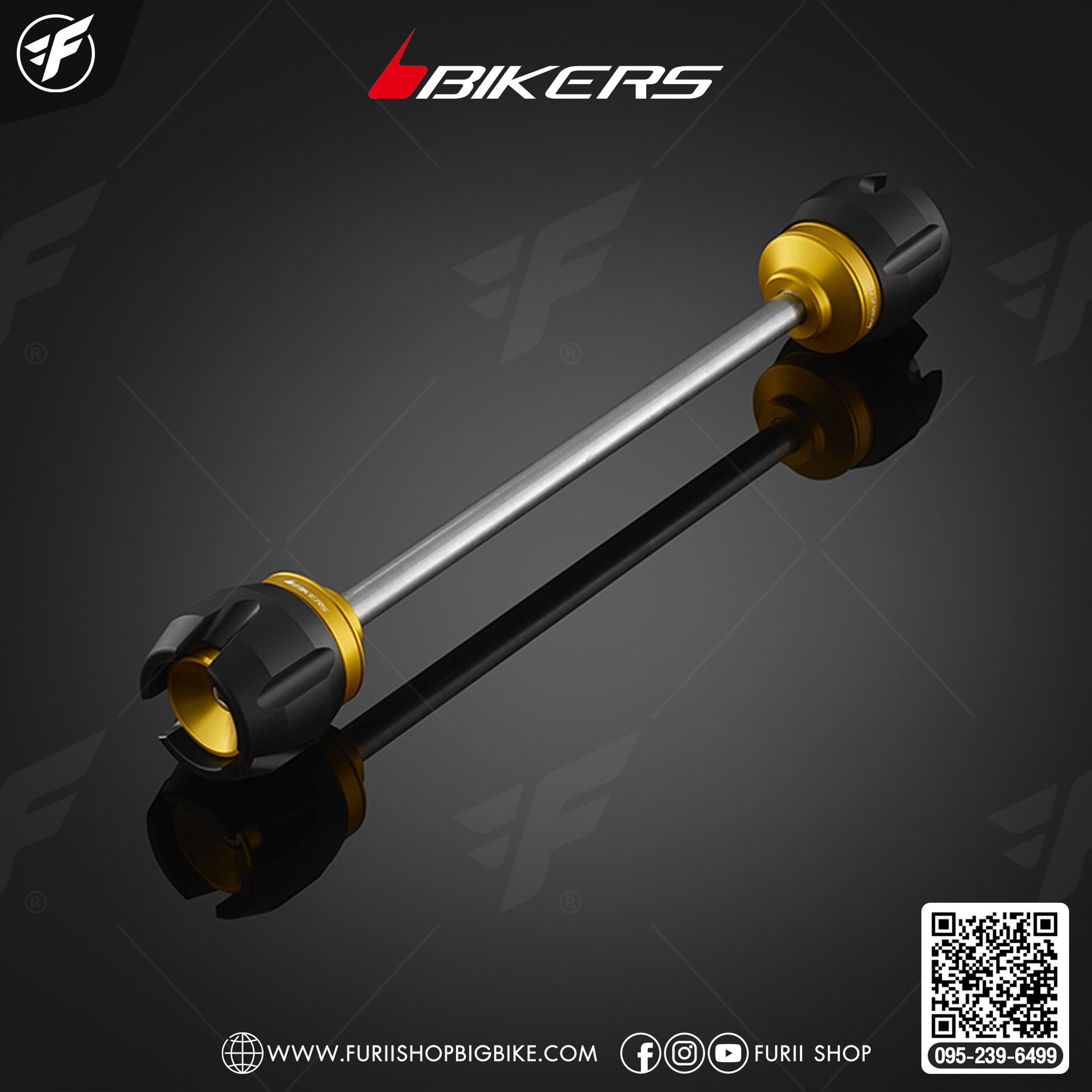 Bikers ชุดกันล้มล้อหน้า for Malaguti Madison150