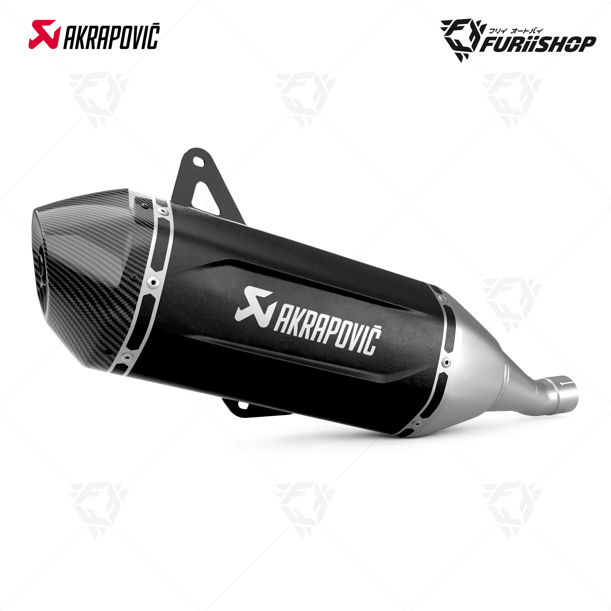 ท่อแต่ง Akrapovic - Slip on Black Euro5 plus