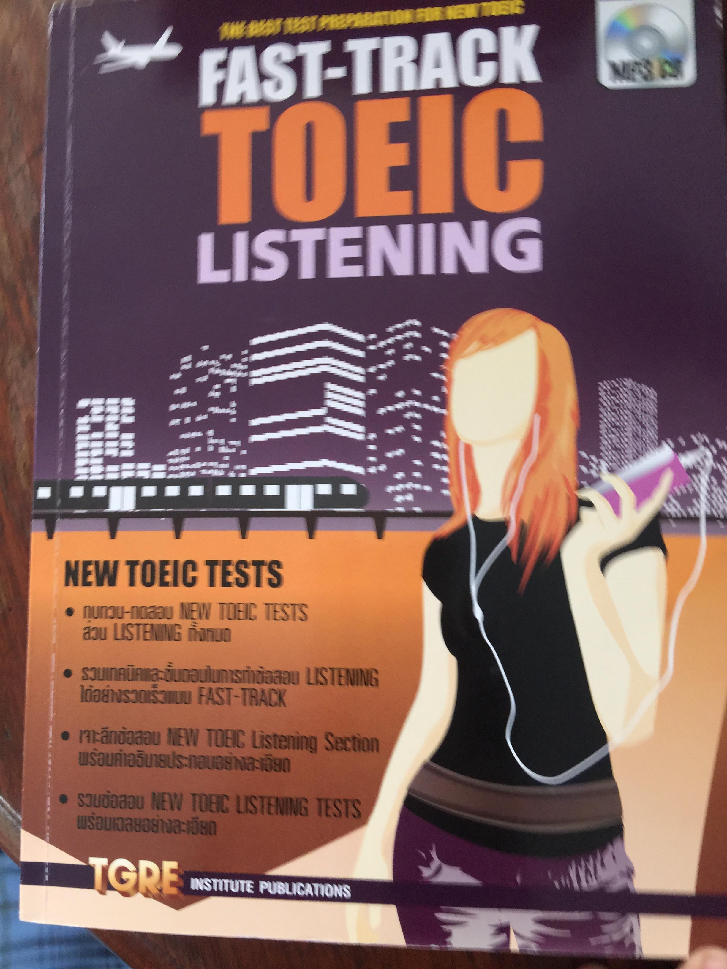 fast-track TOEIC listening. The best test Preparation for new toeic. 0 กก.