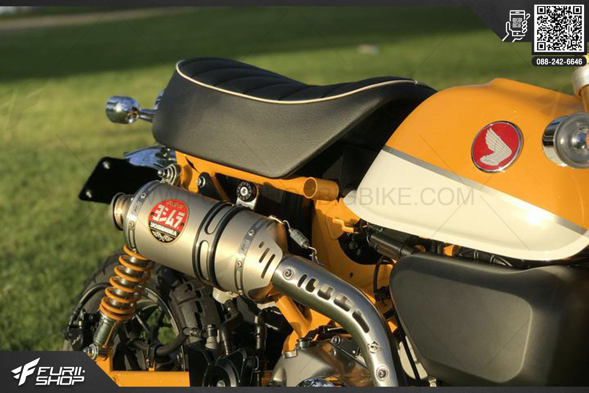 ท่อมอเตอร์ไซค์ Yoshimura RS3 Full For Monkey125 ท่อแต่ง ท่อสูตร ท่อบิ๊กไบค์ ท่อBigbike ท่อไอเสีย