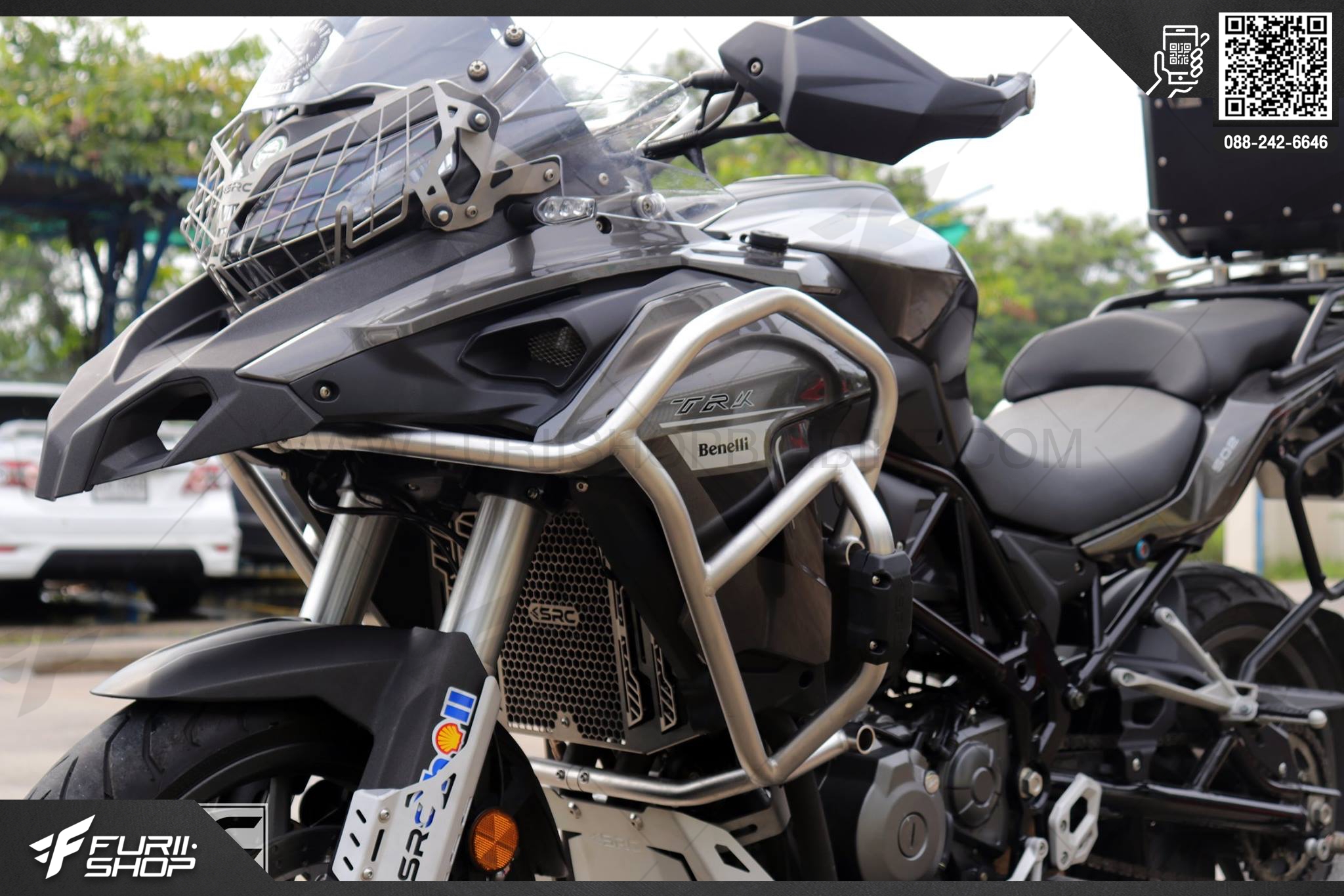 แคชบาร์ SRC สีเงิน FOR BENELLI TRK502