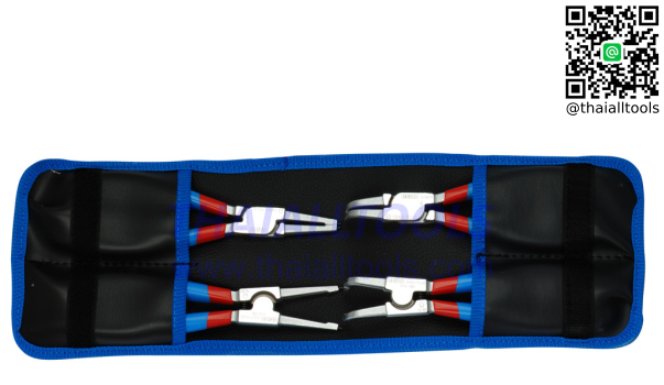 ชุดคีมหนีบ-ถ่างแหวน ปากตรง+ปากงอ 5 inch UNIOR