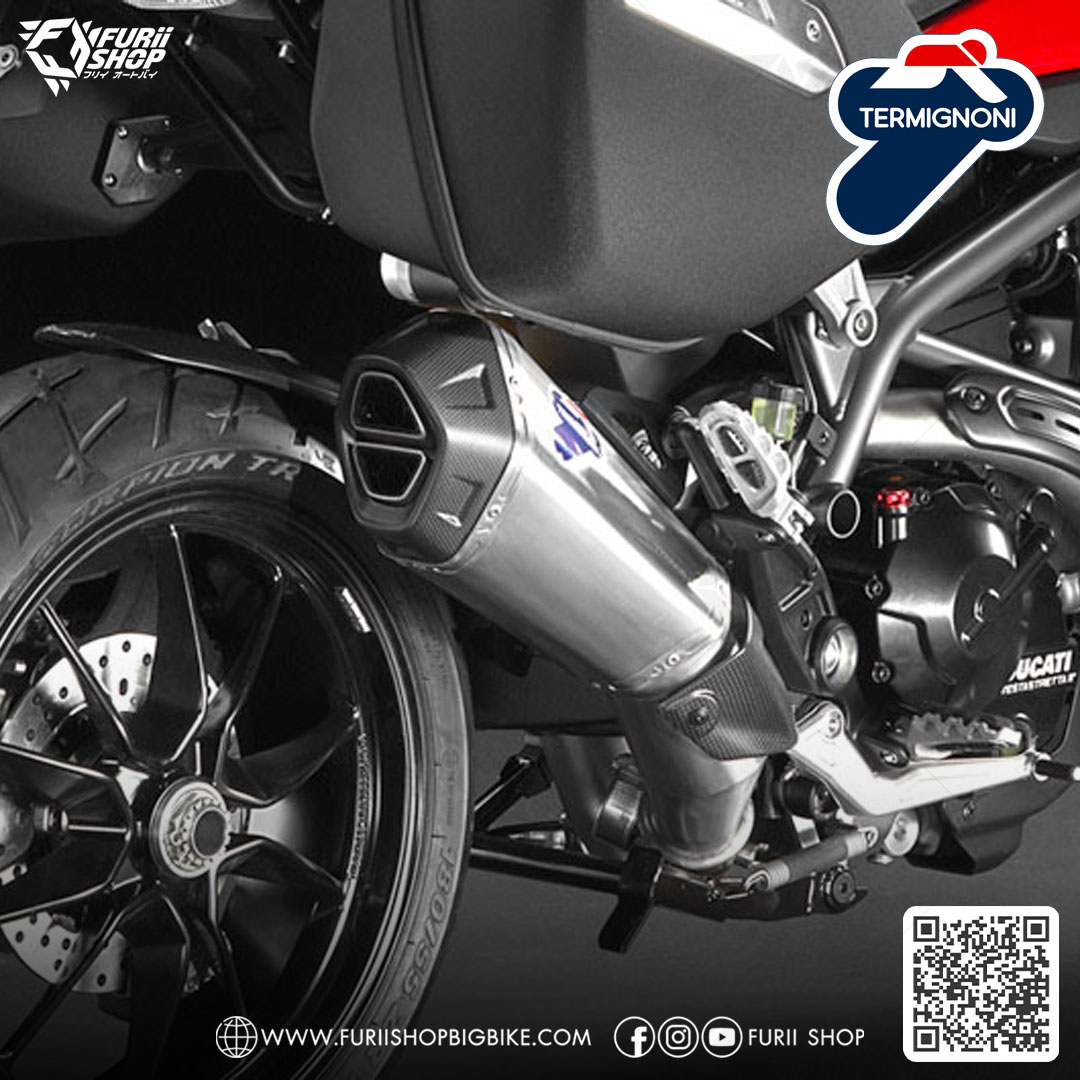 ท่อมอเตอร์ไซค์ Termignoni Slip on : for Ducati Hypermotard 821 & Hyperstrada 821 & Hypermotard 939 2016
