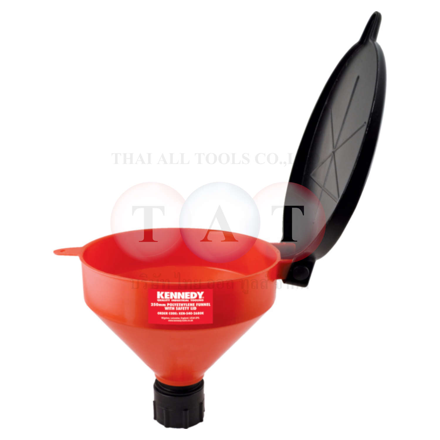 Kennedy.253mm POLYETHYLENE FUNNEL C/W SAFETY LID