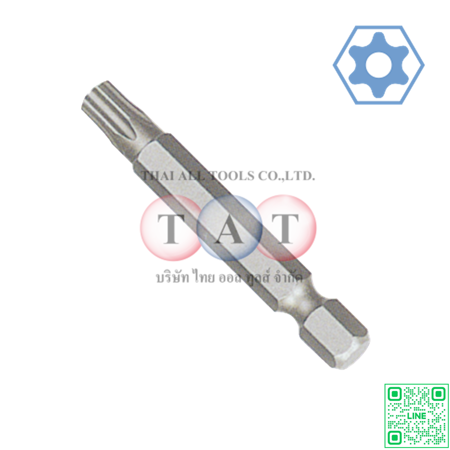 ดอกไขควงหัวแฉกแบบยาว 1/4" L50 มม เบอร์ 30 10pcs/set LICOTA BTT105030