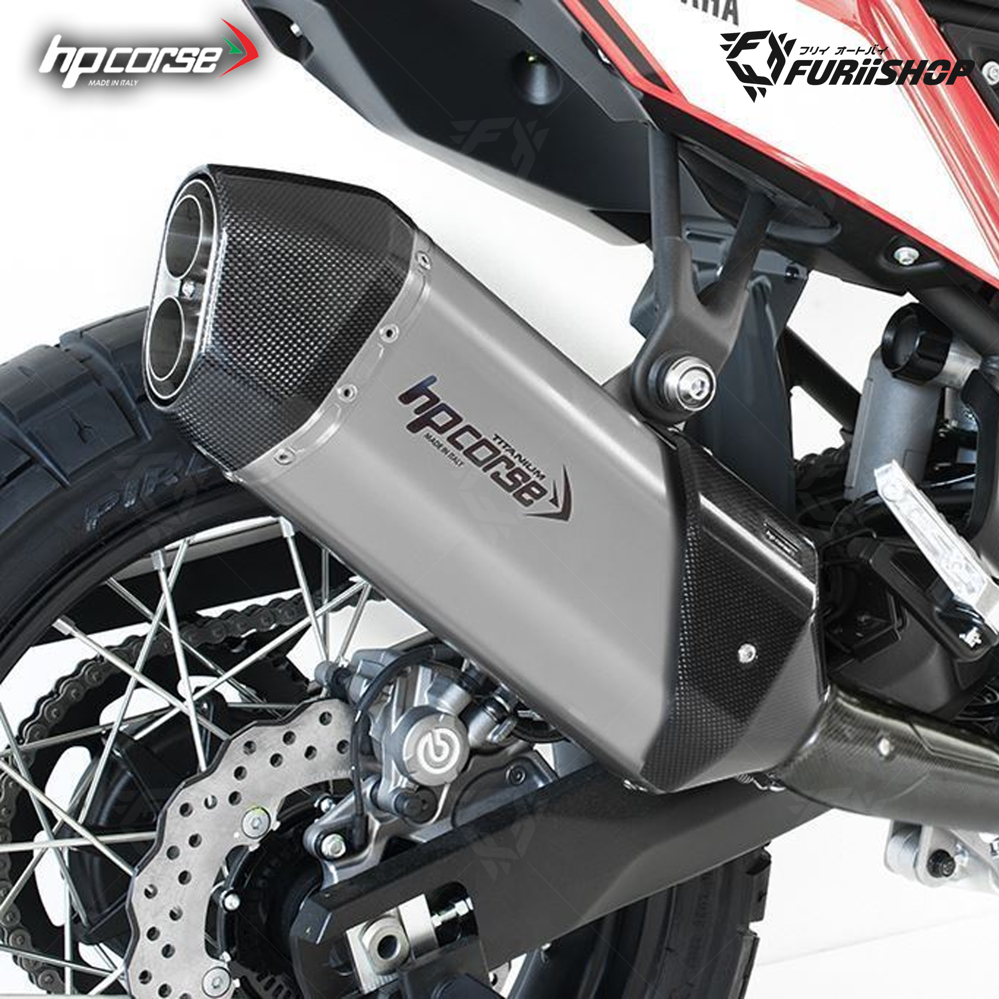 ท่อแต่ง HP Corse - Slip on Titanium - Carbon