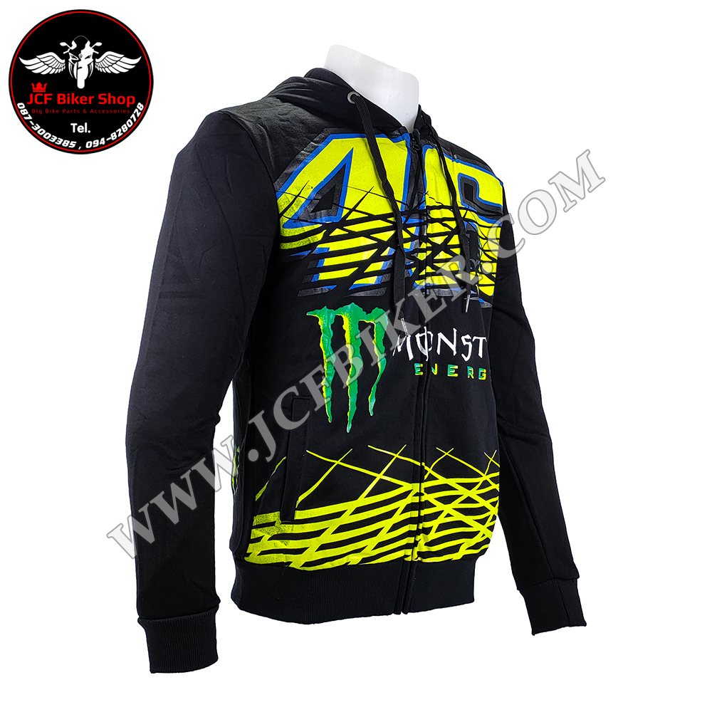 เสื้อฮู้ดมอเตอร์ไซค์ เสื้อฮู้ดบิ๊กไบค์ ผ้าCotton 100% โมโตจีพี 46 930