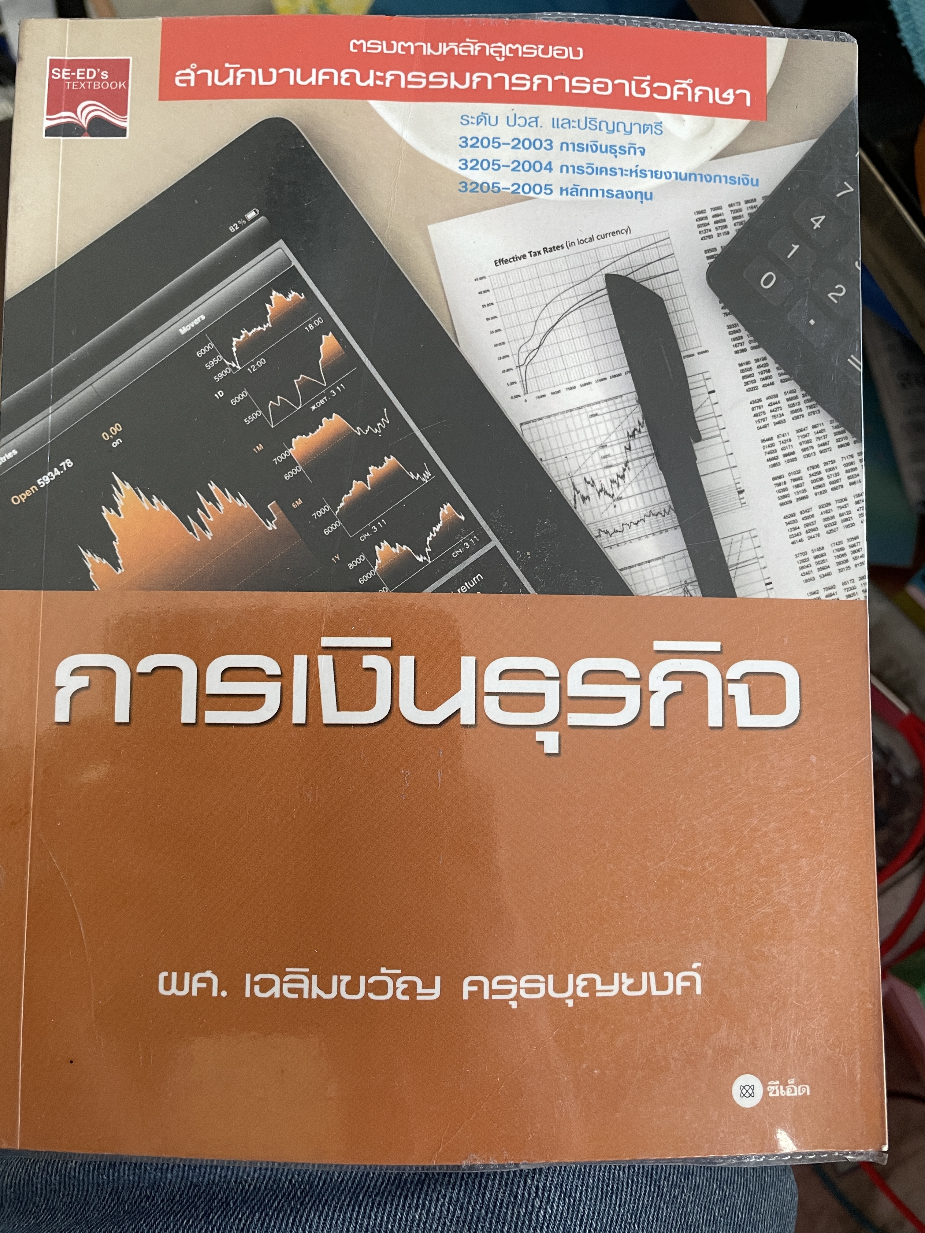 การเงินธุุรกิจ ตรงตามหลักสูตรของ สำนักงานคณะกรรมการการอาชีวศึกษา ระดับ ปวาส. ปริญญาตรี ผู้เขียน ผศ.เฉลิมจวัญ ครุธบุญยงค์ 3 กก.