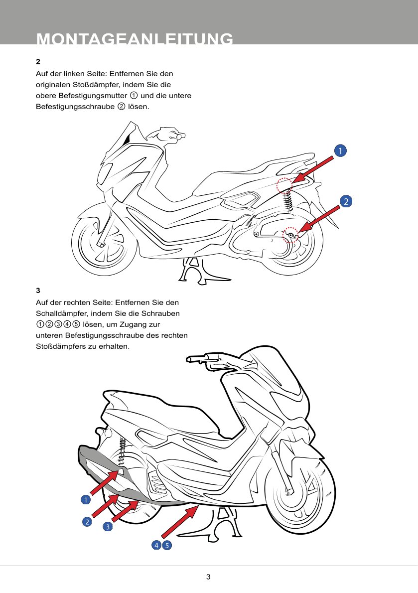 โช๊คหลังแต่ง Ohlins YA020 For Yamaha N-Max 155 ปี 2020-2023
