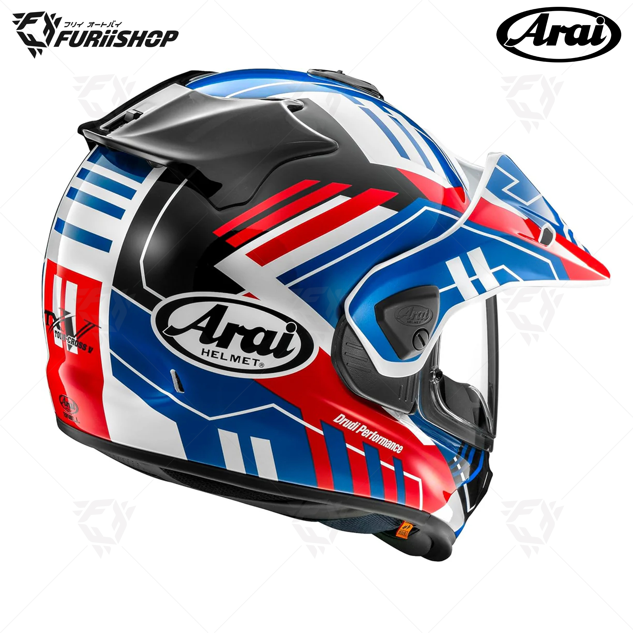 หมวกกันน็อคเต็มใบ Arai : Tour-X5 Trail Blue