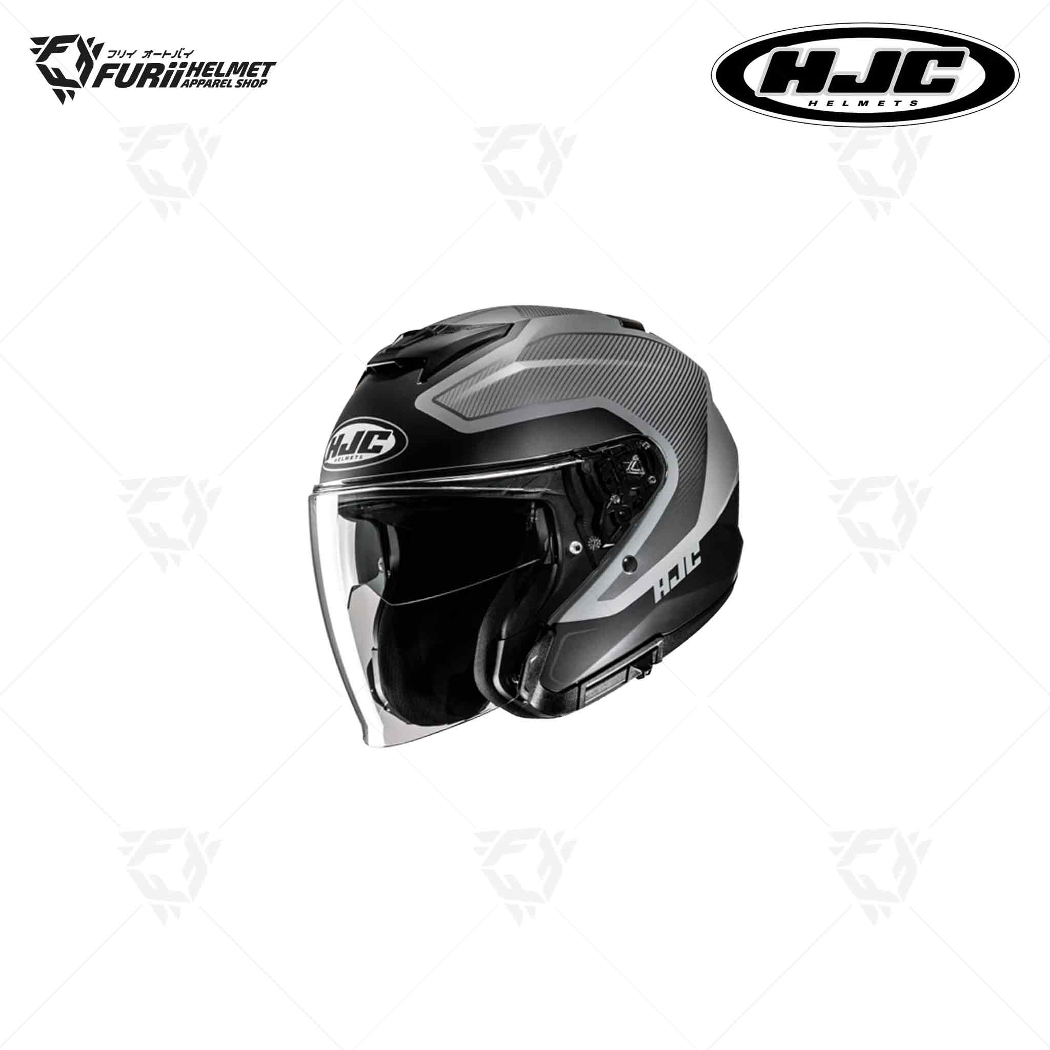 หมวกกันน็อค HJC I31 Open Face TEVIS : MC5SF สีเทา/ดำ ผิวด้าน (มี มอก.)