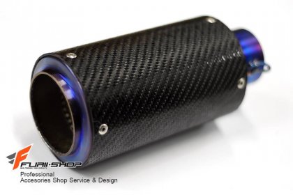 ท่อมอเตอร์ไซค์ FireTorch Exhaust FT96 ทรงกระป๋อง สีไทเทเนียม ท่อแต่ง ท่อสูตร ท่อบิ๊กไบค์ ท่อBigbike ท่อไอเสีย