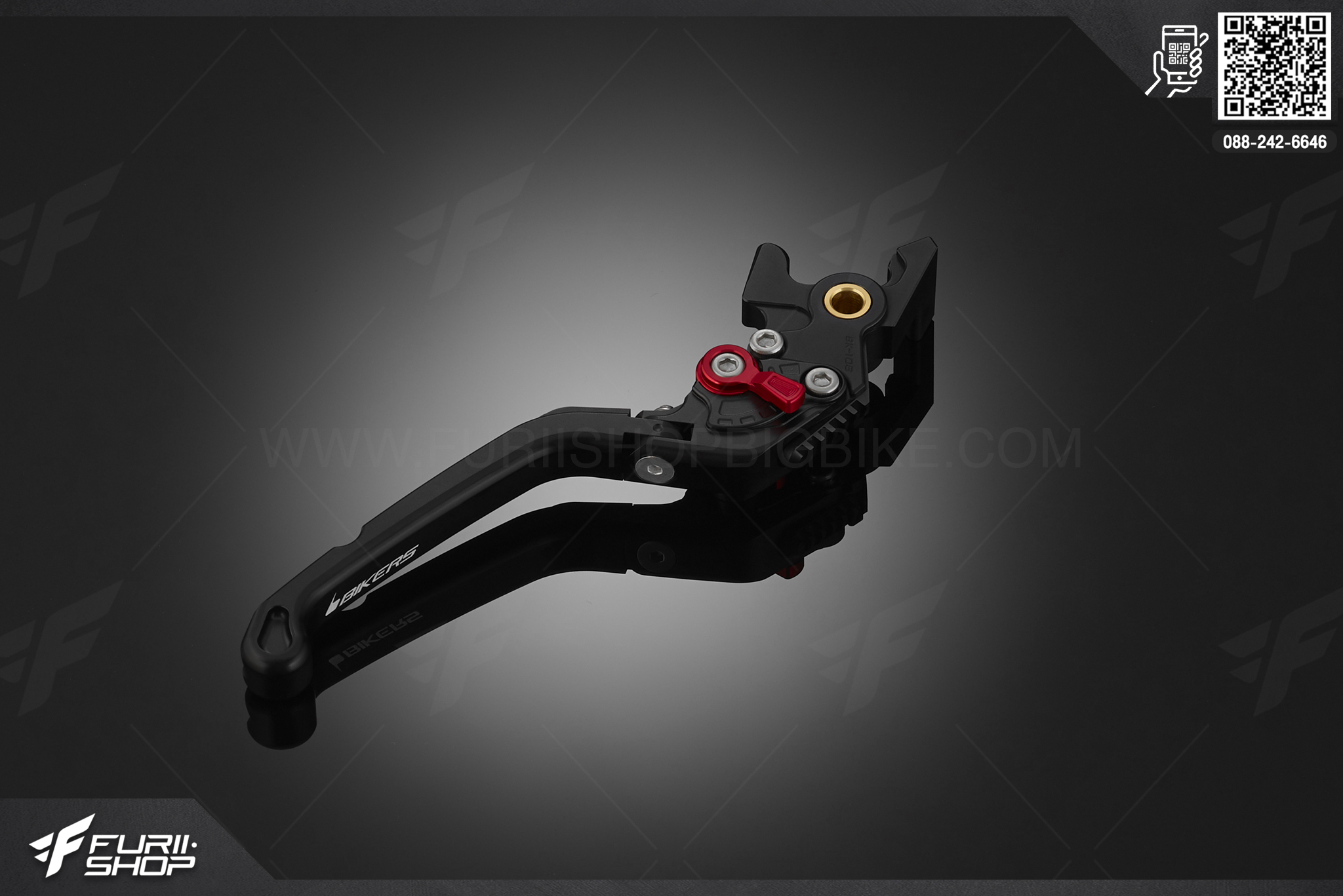 มือเบรกหน้าปรับระดับพับได้ รุ่นพรีเมียมแบล็ค Bikers Honda CBR650F (2013-2016) PREMIUM BLACK