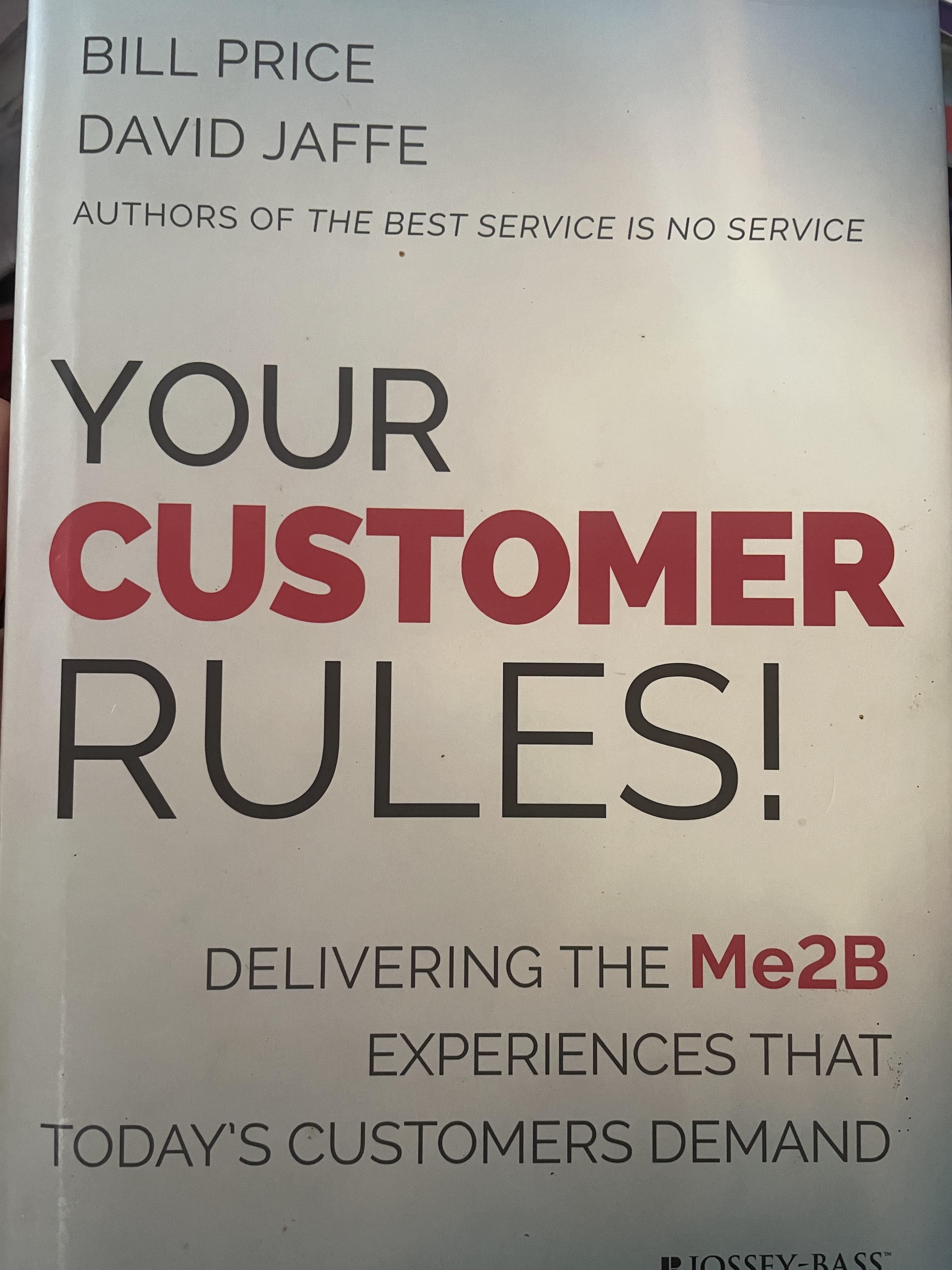 TOUR CUSTOMER RULES ! Delivering the Me2B. Experiences that Today’s customers demand 3 กก.
