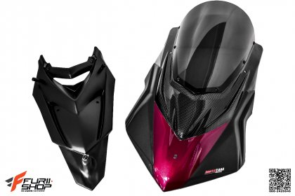 ชิวหน้า MOTOZAAA V.2 สีแดง FOR KAWASAKI Z1000