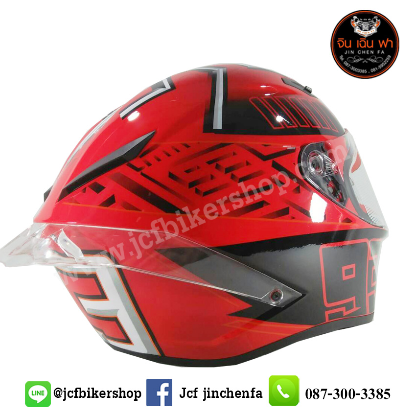 หมวกกันน็อค ลายมด สีแดง หมวกกันน็อคเต็มใบสำหรับขับขี่มอเตอร์ไซค์ Helmet motorcycle ด้วยรูปทรงที่สวยเก๋เท่ห์สุดๆ