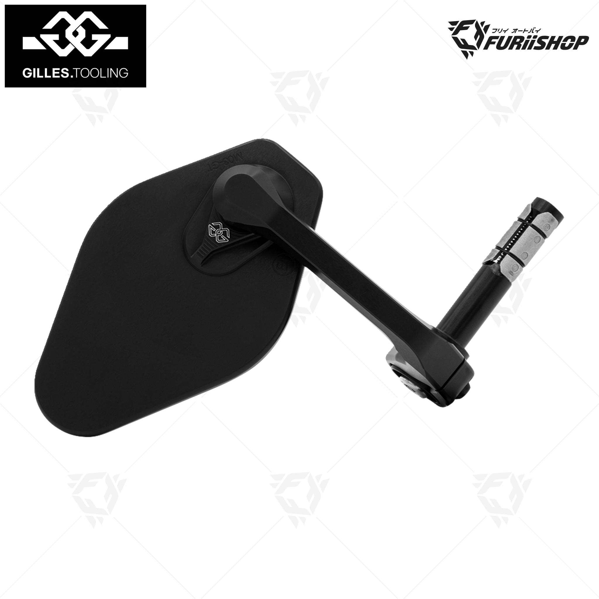 กระจกปลายแฮนต์ Gilles Tooling - Mirror Stratos / Round for Ducati Street Fighter V2 2022-2024