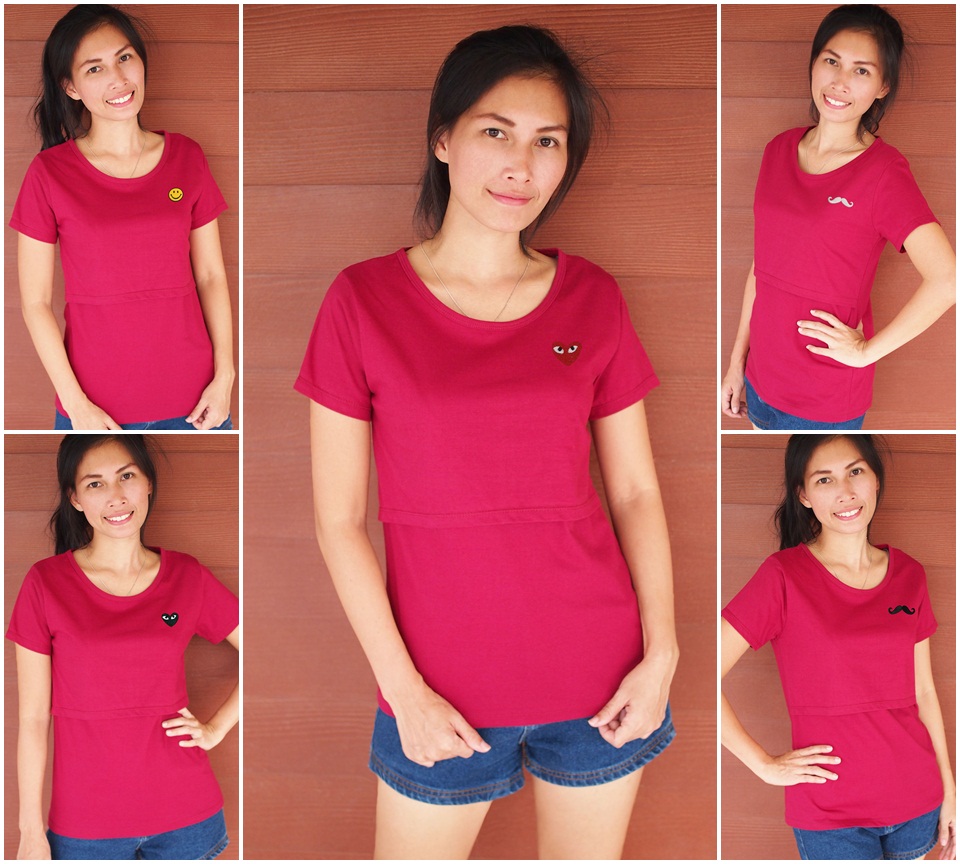 TS02_[Size-XL-สีเหลือดหมู]_เสื้อยืดให้นม-แบบเปิดหน้า