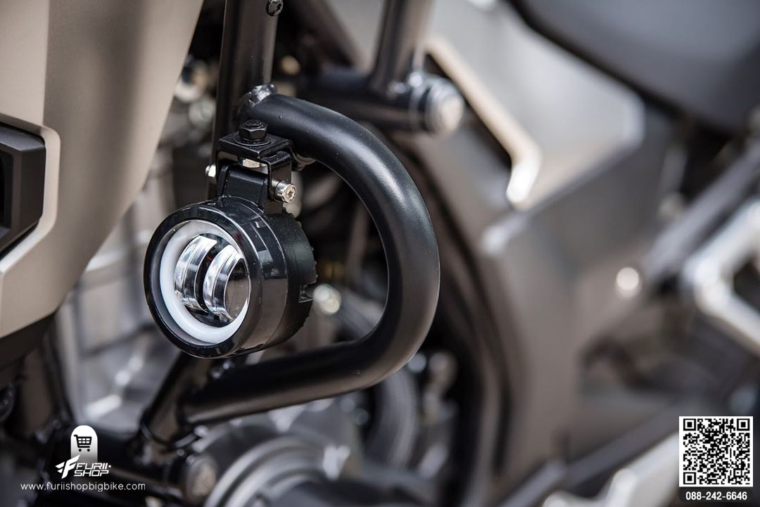 ชุดสปอร์ตไลท์ LED กลม+ชุดสาย+สวิตซ์ MOTOZAAA FOR HONDA CB500X